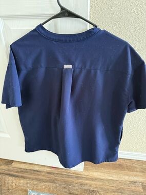 Figs Navy Short Sleeve Scrub top